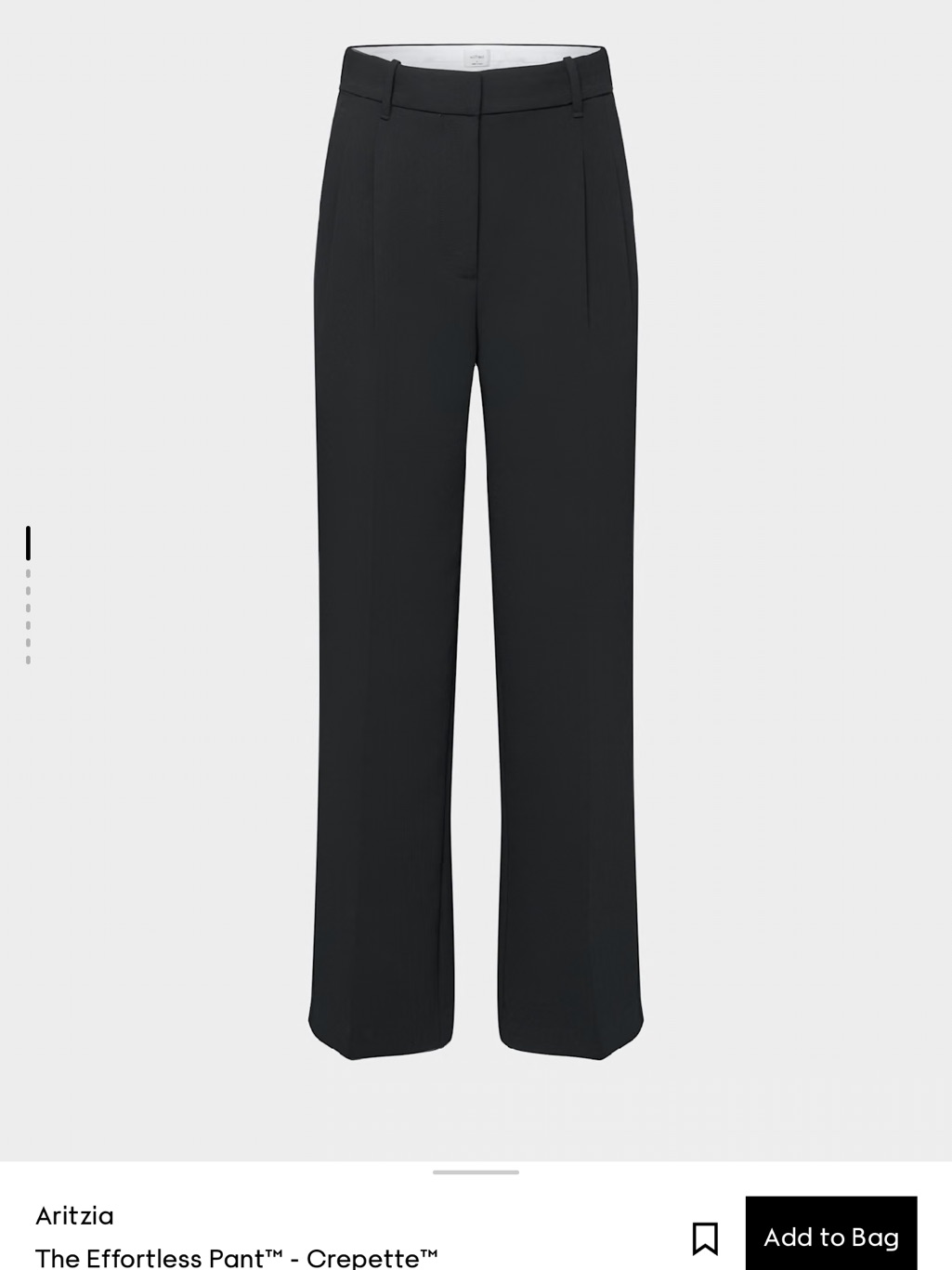 Aritzia Wide-Leg Tailored Pants In Black